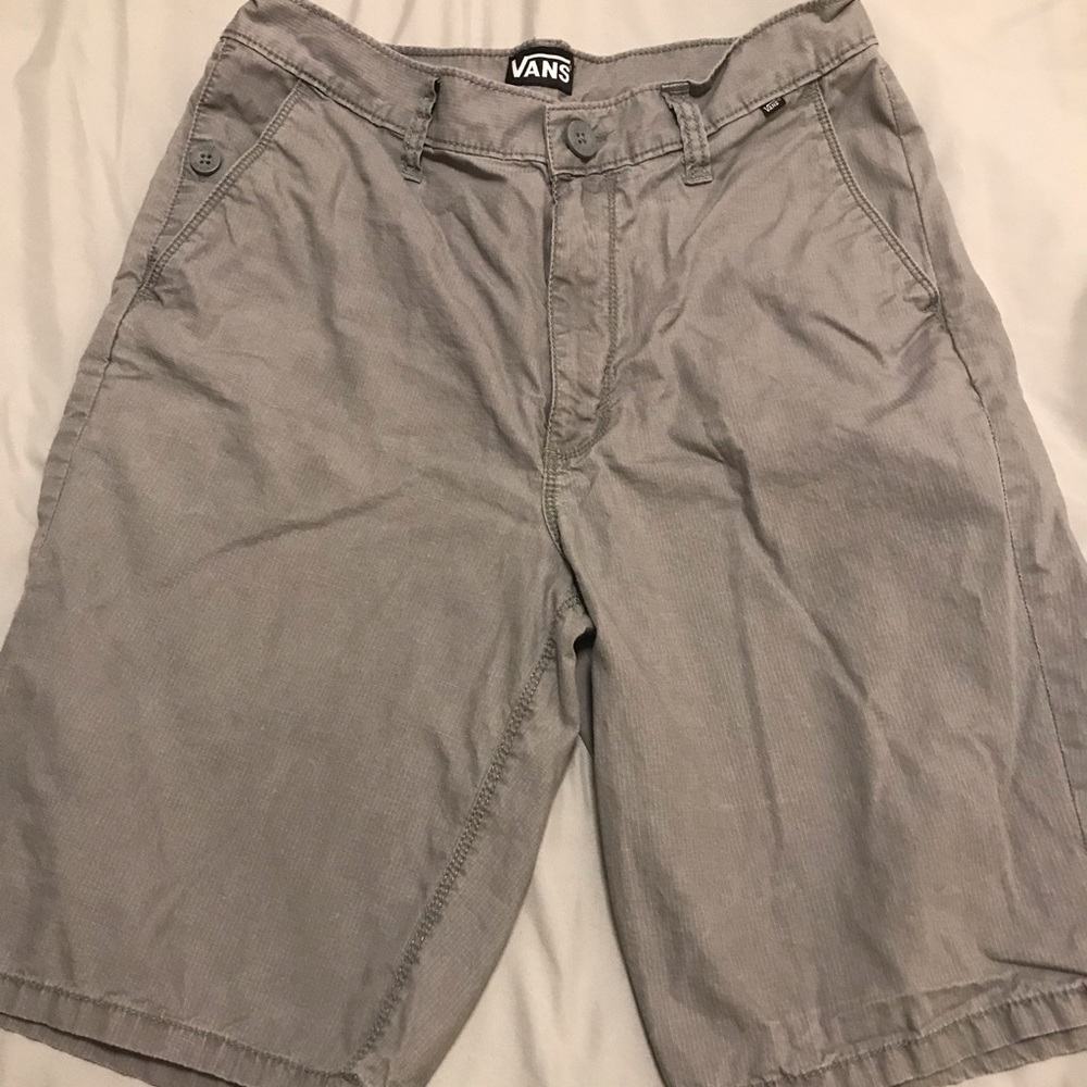 BOYS VANS SHORTS SZ 28 grey
